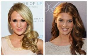 Light summer hairstyles for medium hair with curls and curls, photo