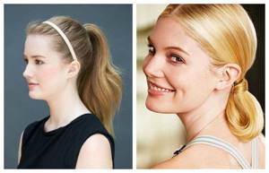 Easy hairstyles for medium hair with a ponytail, photo