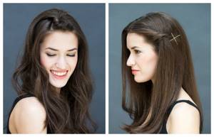 Easy hairstyles for medium hair with plaits, photo