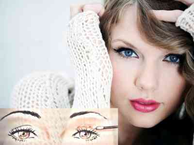 Makeup for deep-set blue eyes