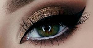 Makeup for green eyes and dark hair for all occasions