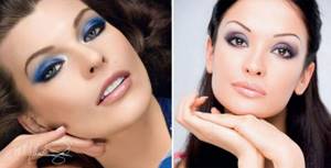 Makeup for blue clothes. Makeup according to eye color 