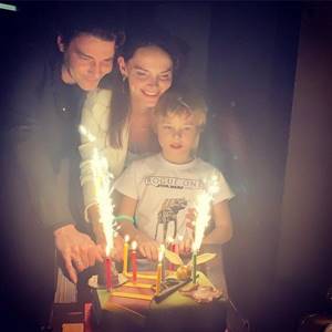 Maxim Matveev and Elizaveta Boyarskaya with their son
