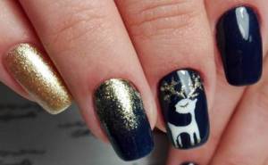 manicure with deer