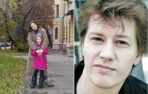 &#39;Maria Anikanova with her daughter and Andrey Sipin (