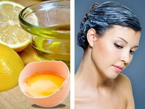Hair mask with egg and olive oil