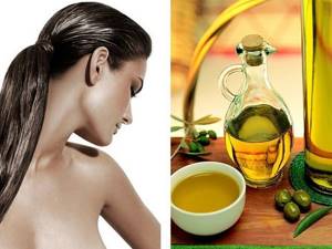 Hair masks with olive oil
