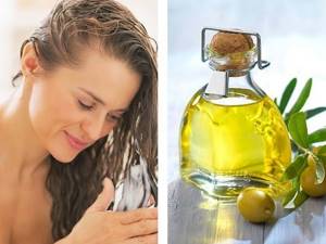 Hair masks with olive oil