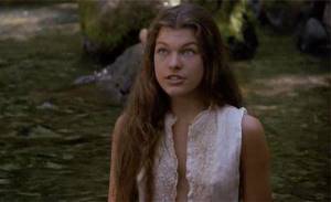 Milla Jovovich in the movie &quot;Return to the Blue Lagoon&quot;