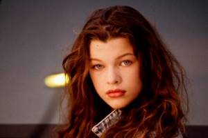 Milla Jovovich in her youth