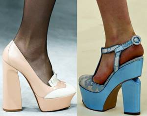 Fashionable women&#39;s shoes, heel models