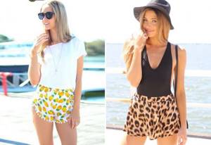 fashionable beach shorts