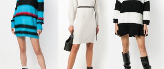 Fashionable knitted and knitted dresses for autumn-winter 2019 photos