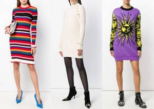 Модные вязаные и трикотажные платья на осень-зиму 2020 фото
