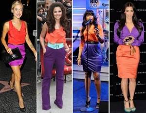 fashionable purple color