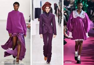 Fashionable purple shade