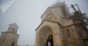 Монастырь Святой Троицы на горе Самеба в Аджарии