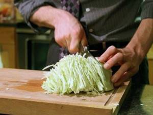 chop the cabbage