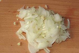 chop the onion