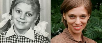 Nelly Uvarova in childhood and now