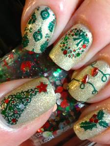 New Year&#39;s manicure 2020 (nail design)