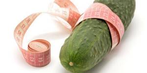 Cucumber and measuring tape