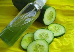 Homemade cucumber lotion