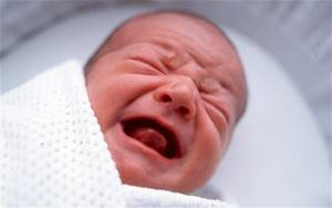 Hoarse voice in infants