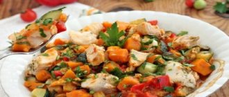 Vegetable stew for fish