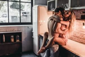 couple in the kitchen