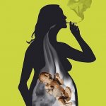 Pathologies of children born to smoking mothers