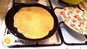 Turn the pancake over to the other side