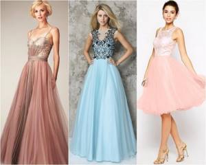 Dresses with tulle skirt for prom 2016