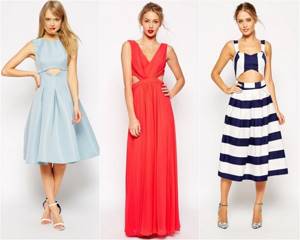 Dresses with cutout bodice for prom 2016