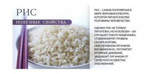 Useful properties of rice