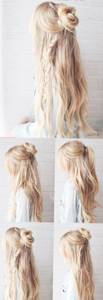 Hairstyles for teenage girls for every day. Variety of sheaves 
