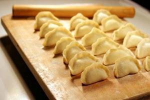 Making dumplings at home