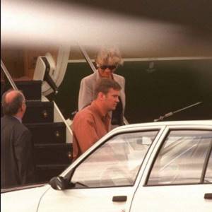 Princess Diana arrived at Paris airport on August 30, 1997 with Dodi Al Fayed.