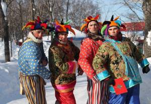 The process of caroling is often made funny and causes laughter.