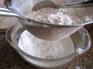 sift the flour