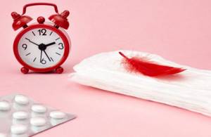 the course of menstruation