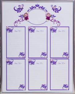 Seating of guests at a wedding: templates and design