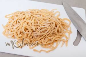 sorting out the noodles