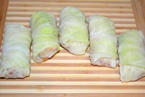 defrost cabbage rolls
