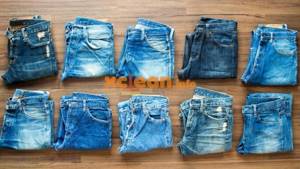 jeans of different colors
