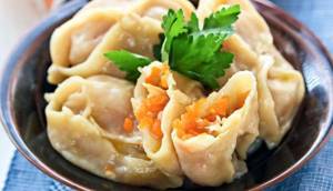 Recipe for manti with pumpkin