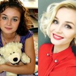 Russian stars turned blondes from brunettes and brown-haired women - Polina Gagarina