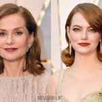 Red curls, bob and bright lipstick: Isabelle Huppert and Emma Stone