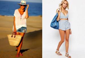 what to wear with beach shorts