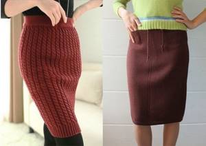 What to wear with a knitted pencil skirt